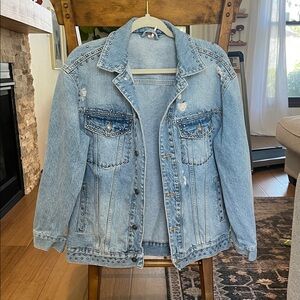 Free People Studded Denim Jacket